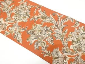 アンティーク　唐花模様織り出し名古屋帯（着用可）